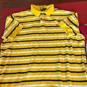 Polo by Ralph Lauren Yellow Striped Men's Shirt XXL